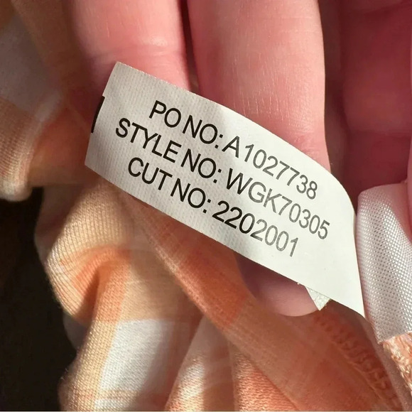 41 HAWTHORNE  ORANGE WHITE CHECKER BRIGITTE KNIT DRESS NWT - Picture 8 of 8